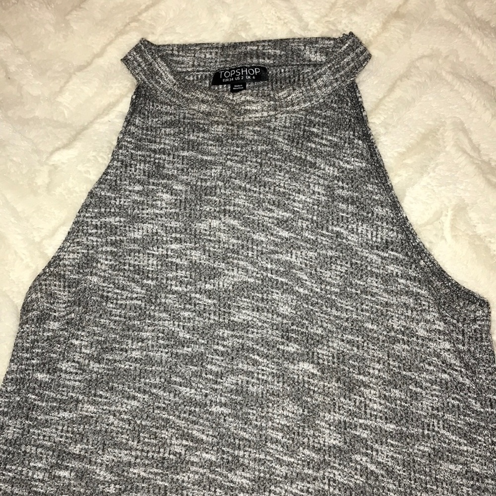 Heather Gray Topshop Blouse